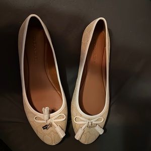 Brand new, never worn coach flat shoes! Size 9